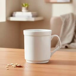 Tazas De Cafe Porcelana Blanca 6 Piezas