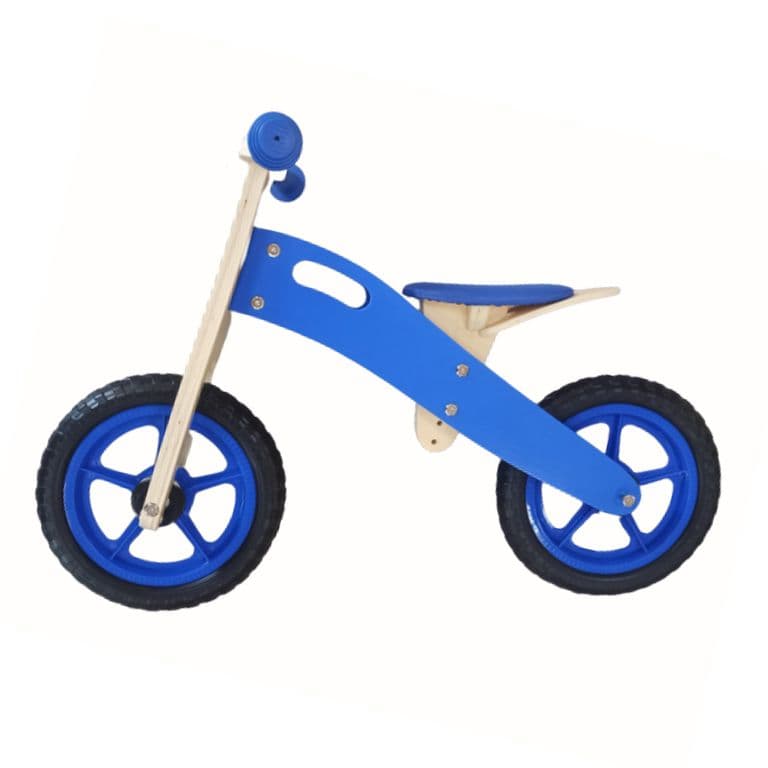 Bicicleta de equilibrio aprendizaje de madera azul Azul