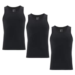Pack de 3 Camisetas Sin Mangas Algodon Hombre Giovacchino Negro XL