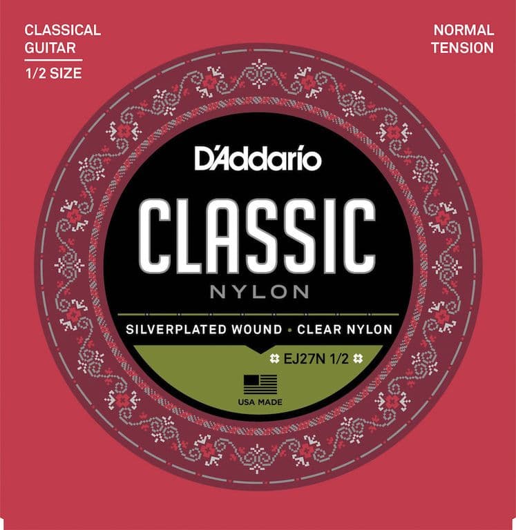 Set De Cuerdas Nylon Clasica1/2 N.Tension Ej27N
