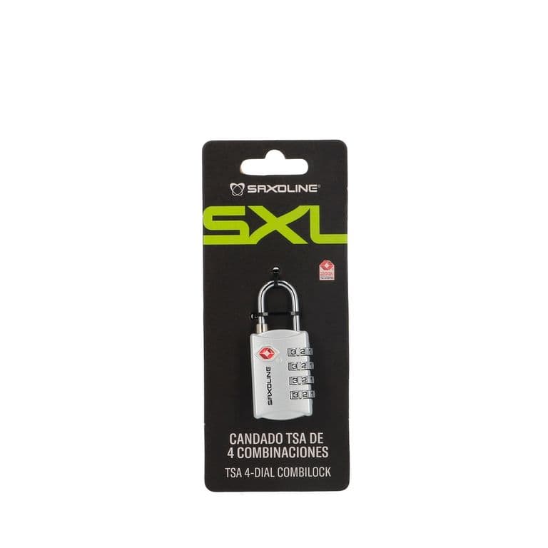 Candado para Maleta con 4 diales TSA Plateado