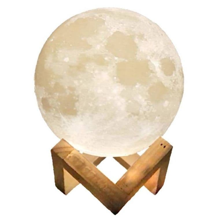 Lampara de luz de la luna humidificador ultrasonico