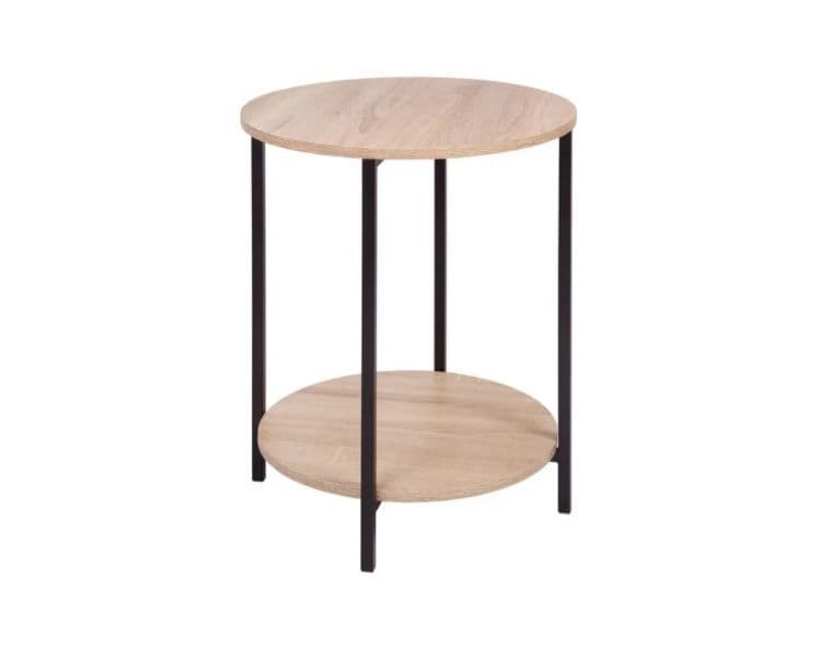 Mesa Lateral Redonda Any Industrial -2 Niveles
