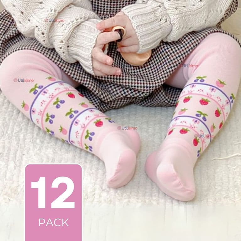 Pack 12 Pantys Primera Capa Disenos Surtidos Ballerina Bebe Multicolor 0-2 ANOS