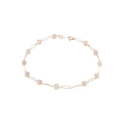 Pulsera Oro Miel 18kt Danza de Circones Rosa 20