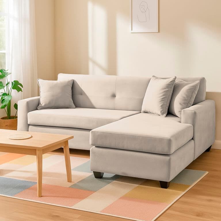 Sofa L Intercambiable New Sevilla Felpa Beige