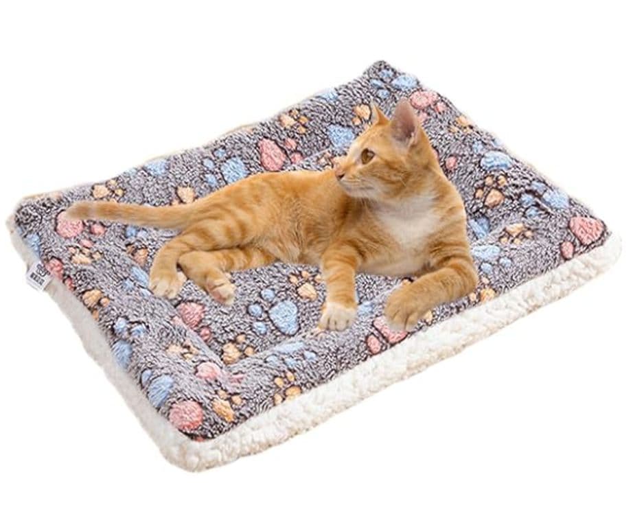 Alfombrilla Suave Mascota Perro Gato Manta Acolchada 58x39cm
