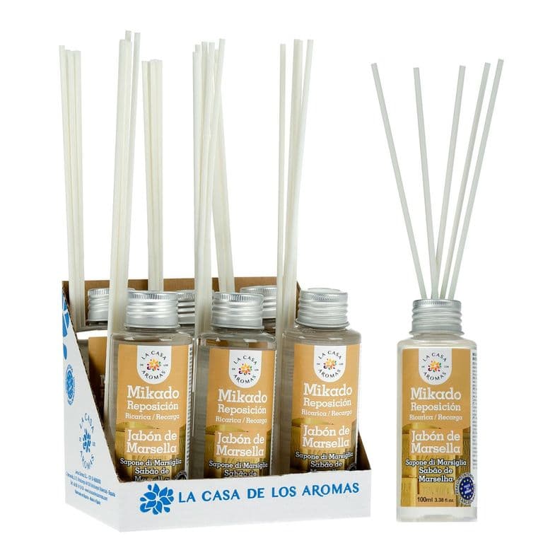 Pack 6 Ambientador Mikado Jabon de Marsella 100ml