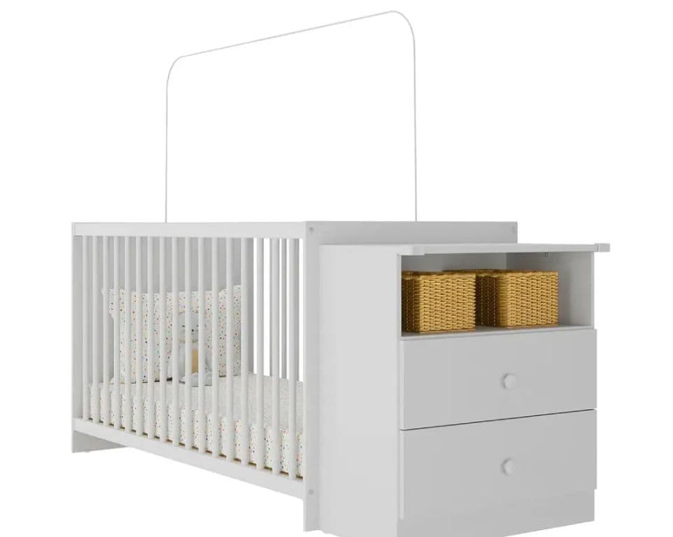 Cuna Con Comoda Mi Bebe Blanco