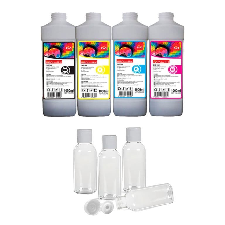 Pack 4 Litros + 4 Botellas vacias GT52 GT53 para Hp ST 750
