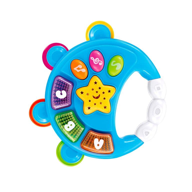 Juguete Pandero Musical con Luces y Sonidos Bebe
