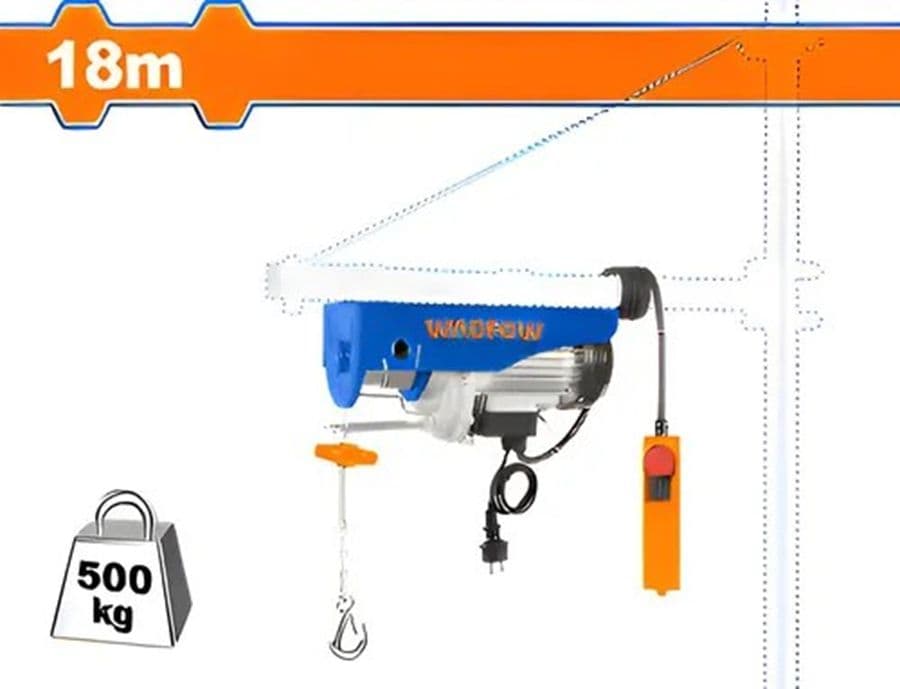 Aparejo Electrico 250-500kg 9mt 18mt Weth1a01 Tecle