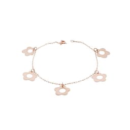 Pulsera en Oro Miel 18kt Margarita Rosa 19