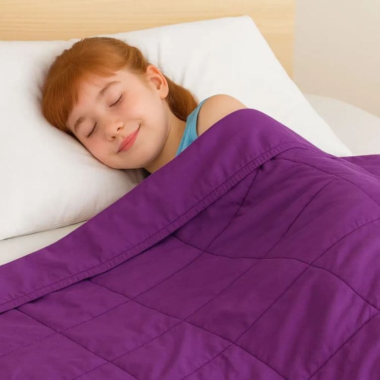 Manta De Gravedad ninos Violeta 3,2 kg 152x102 cm Manta de peso Morado 1 PLAZA