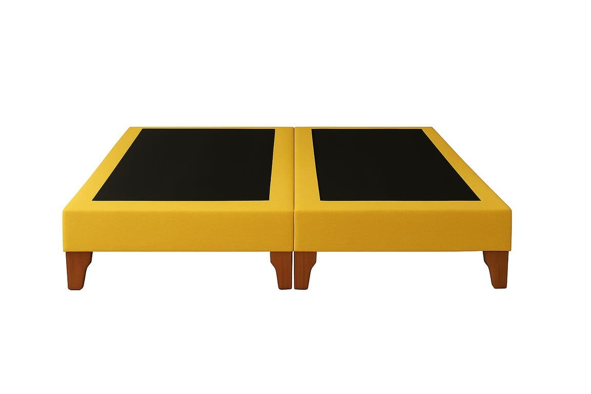 Base De Cama 2 Plazas Amarillo