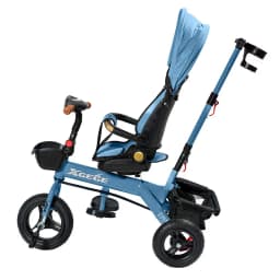 Coche Triciclo Paseo Con Foco 360o Reclinable 4 en 1