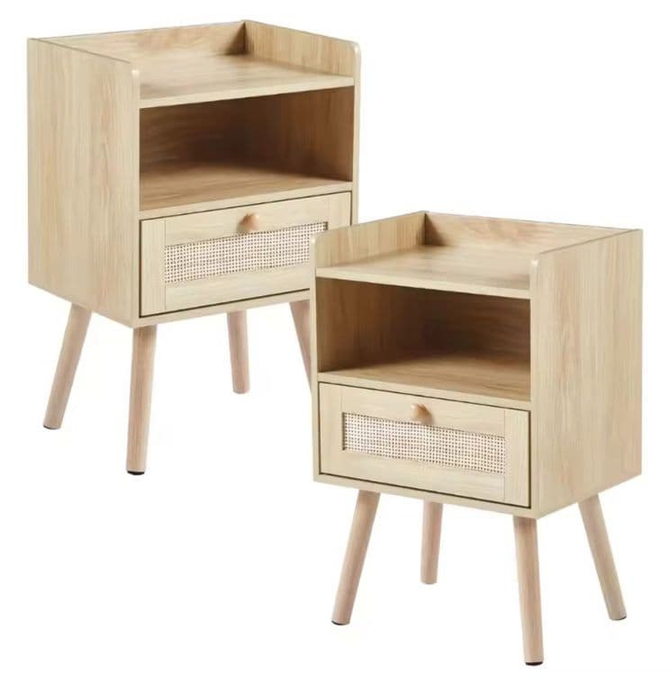 Pack 2 Velador Wood 10 (Mesa de Noche)