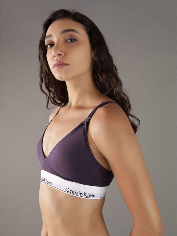 Bralette de maternidad - modern cotton Morado Morado S