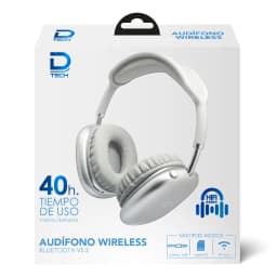 Audifono Wireless Bluetooth 5.3 Silver Plateado