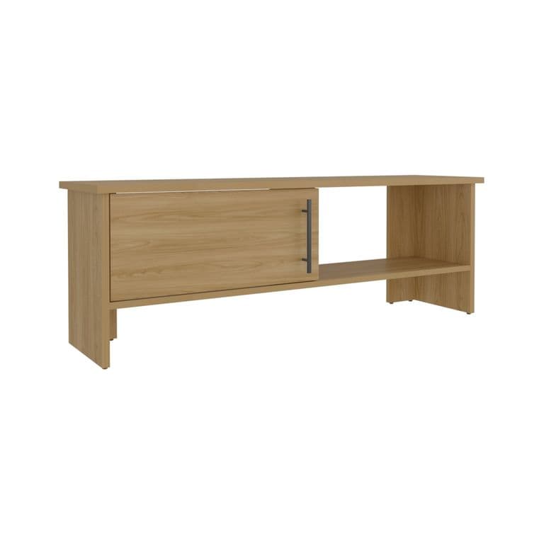 Rack Tv 65 1 Puerta 422X1203X311 Cm Cafe Claro