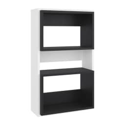 Mueble Auxilar Muro Bano Eco Blanco Y Negro