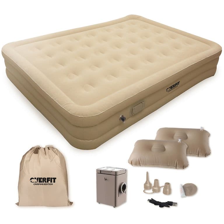 Colchon Inflable Electrico 2 Plazas Bomba Portatil.