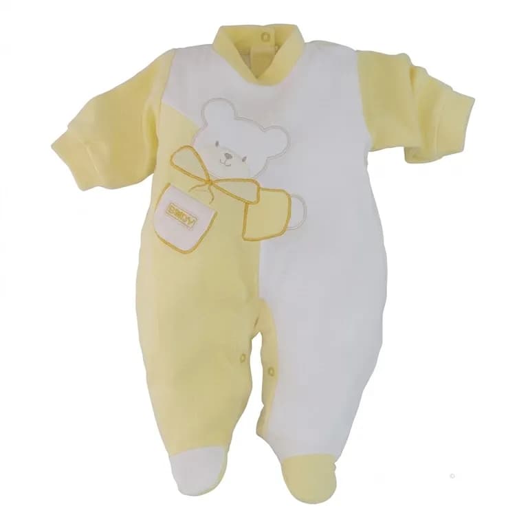 Enteritos Plush Bebes Unisex, Nina y Nino 0 a 3m- Chile. Amarillo 0-3 MESES