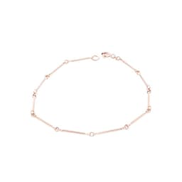 Pulsera Oro Miel 18kt Palitos. Rosa 19