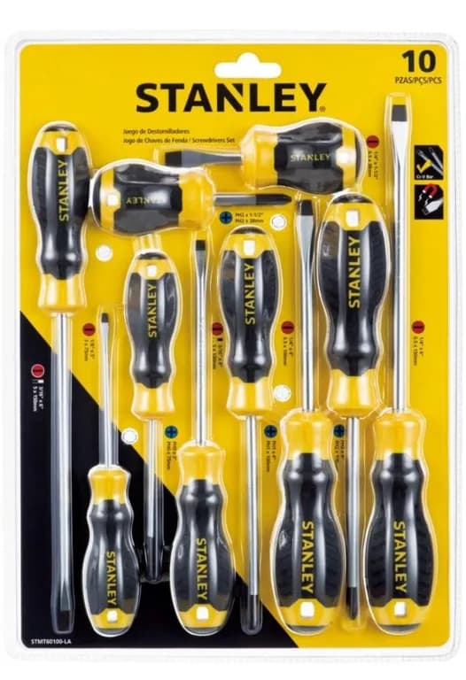 ATORNILLADOR JUEGO 10 PIEZAS 60100