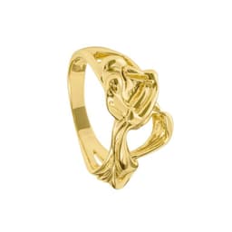 Anillo de Plata Esterlina 925 Formas revestido en Oro 18kt Amarillo 17