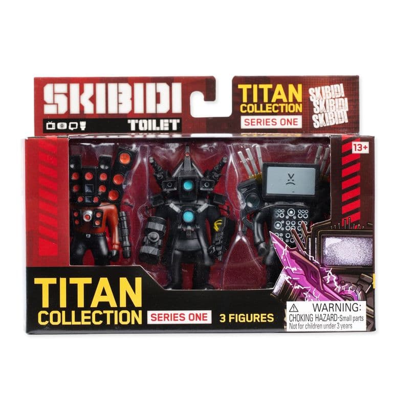 Pack 3 Figuras Coleccionables Skibidi Toilet
