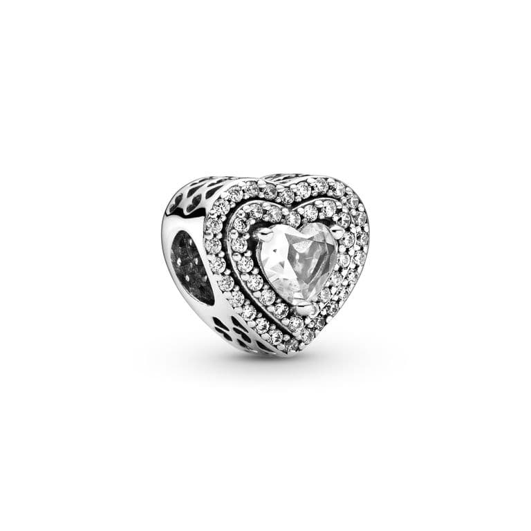 Charm Corazones Brillantes Nivelado Mujer