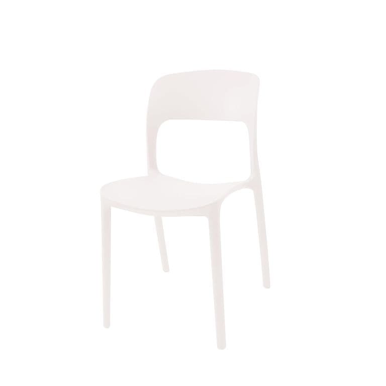 Silla Plastico Apilable Deco Nuremberg Blanca