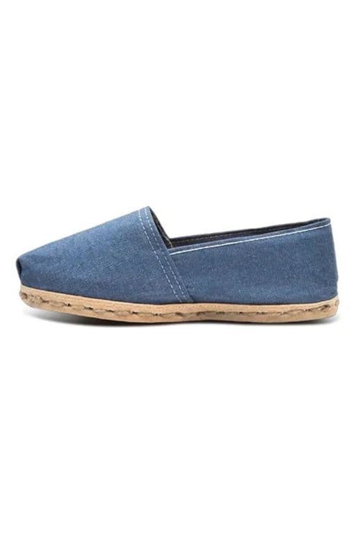 Alpargatas Suela Canamo Yute 100% Natural Excelente Calidad Azul 35