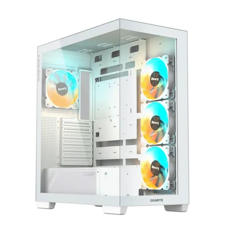Gabinete Gamer C500 Panoramic Blanco Vidrio templado ATX 4Fan