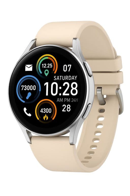 Reloj Inteligente S37 Mujer Correa Blanca Bluetooth Monitoreo Salud Y Deporte Compatible IOS Android
