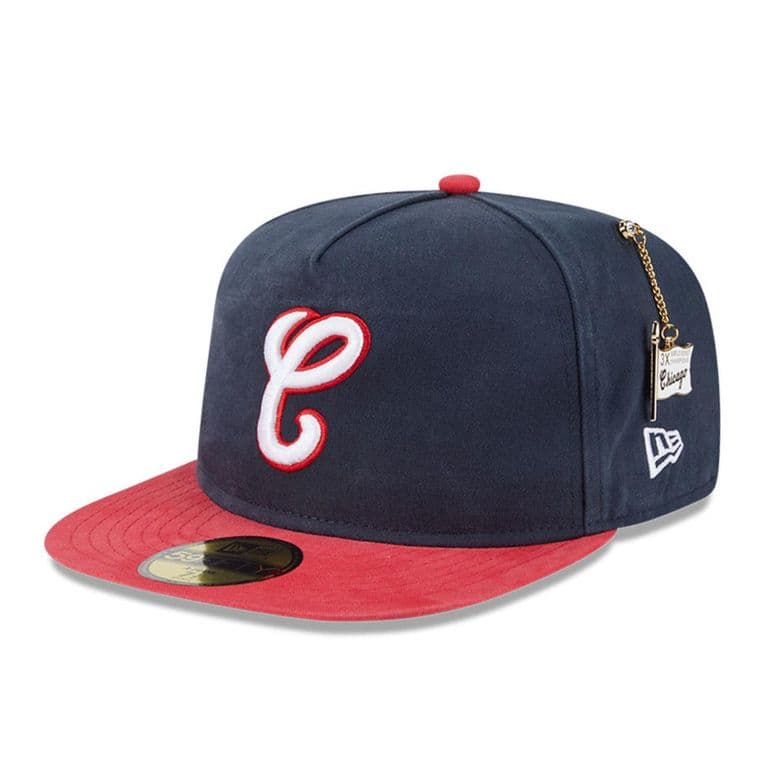 Gorra 59Fifty Chicago White Sox Championship Side Flag Azul Negro 7 1/2