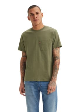 Polera Hombre Classic Pocket Tee Verde Verde M