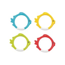 Juego De Piscina 4 Anillos de Pez Bajo el Agua Fish Rings