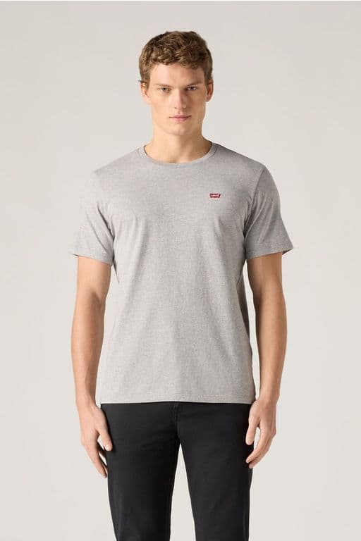 Polera Hombre Cuello Redondo Gris Gris S