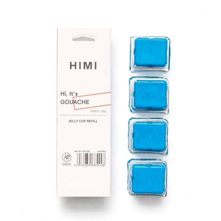 Recarga Gouache 4 unidades 30g Acid Blue