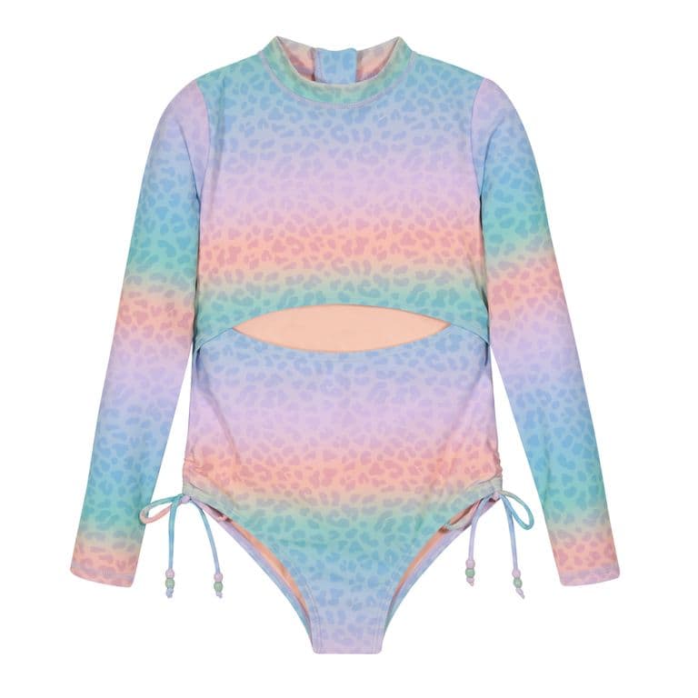 Traje de Bano Nina Manga Larga Cut Out UV50 Multicolor Multicolor 4