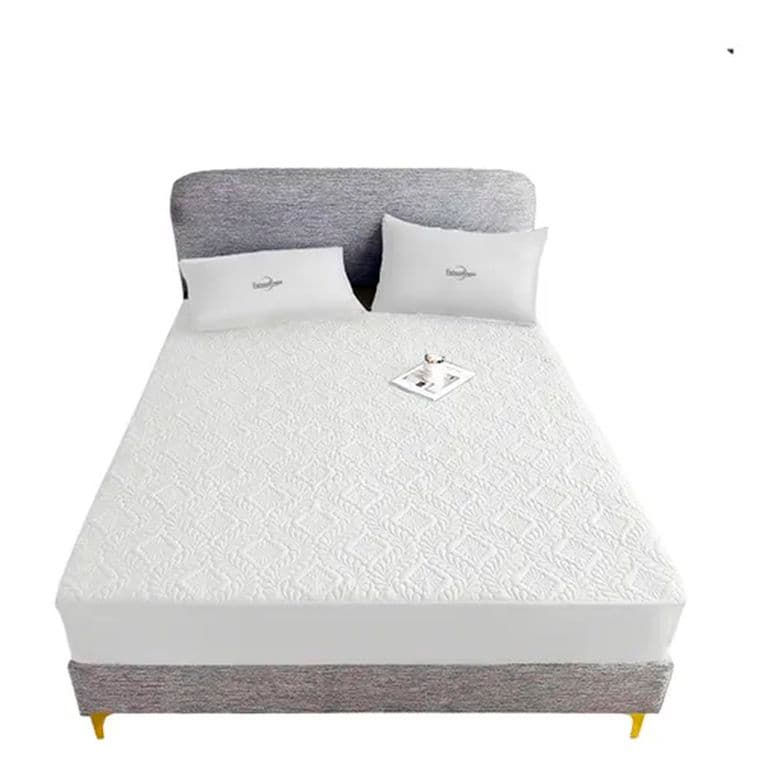 Cubre Colchon 2 Plazas Protector De Mancha Impermeable Blanco 2 PLAZAS
