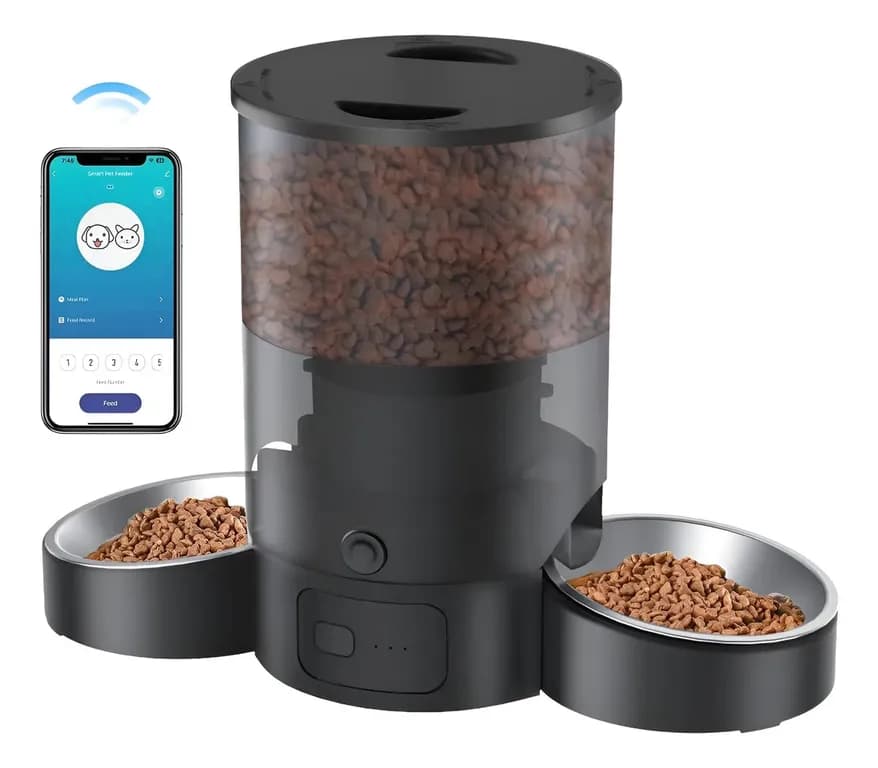 Dispensador De Comida Para Gatos-perros Automatico Con Wifi