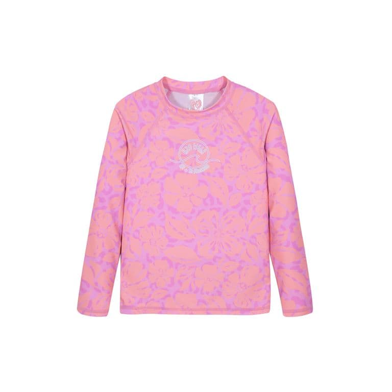 Traje de Bano Nina Polera UV50 MLarga Fucsia Fucsia 6