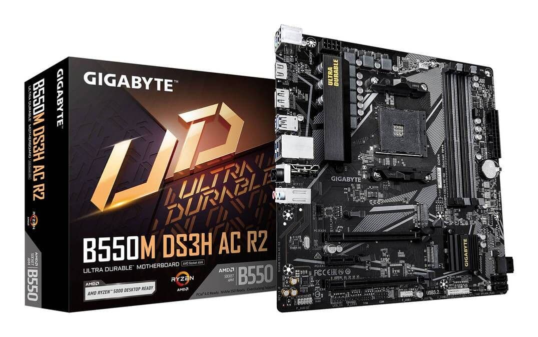 Placa Madre B550M DS3H AC R2 - AMD AM4 Wi-Fi Micro-ATX