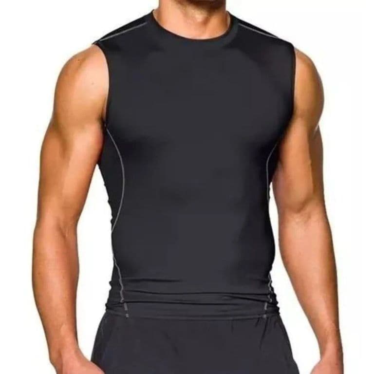 Camiseta Primera Capa Sin Manga Deportiva Primavera 920 Negro M/L