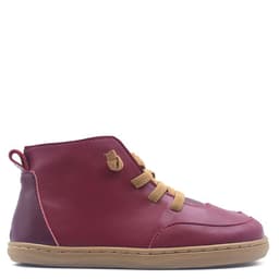 Zapatilla cana alta infantil ergonomica burdeo Rumi Tinto Burdeos 23