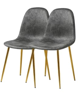 Pack 2 Silla de Comedor Murcia Gamuza - Gris