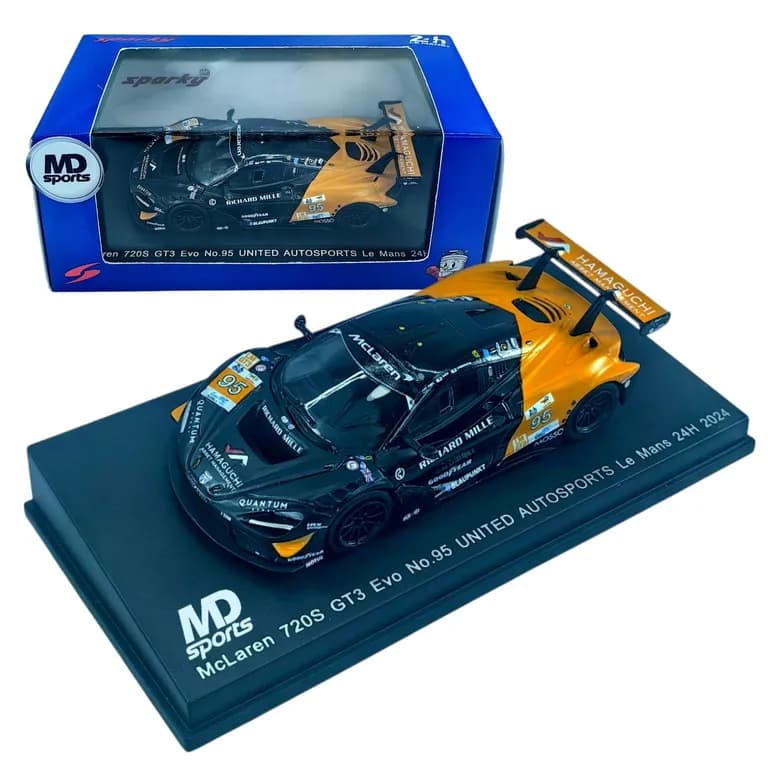 Auto LeMans Mclaren 720 GT3 LM2024 Nico Pino Caja Acrilic 1:64
